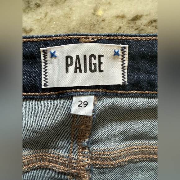 Paige Women’s Dark Denim Skyline Mid-Rise Bootcut Flare Jeans - Size 29 - Picture 7 of 9
